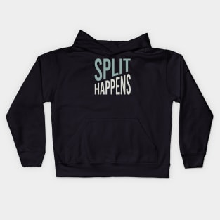 Funny Bowling Pun Split Happens Kids Hoodie